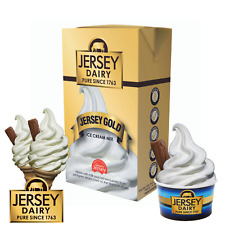 Jersey Dairy Jersey Gold Ice Cream Mix 1lt Soft  Mr Whippy Ninja Sundae Dessert