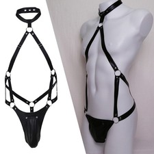 Mens Leather Restraint Body