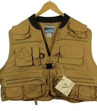Pacific Fly XL Brown Fishing Vest Waistcoat BNWT