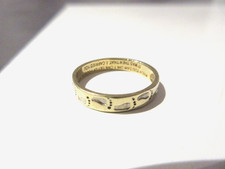 Ring Gold 9ct Footprints In