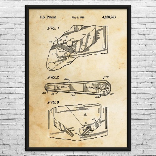 Pinball flipper patent wall - flipper,