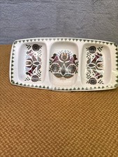 Royal Worcester Palissy Contessa 70s Floral Serving Dish, Trinket, Mid Century