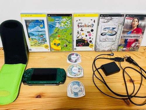 Psp 3000 spirited green bundle - spirited,