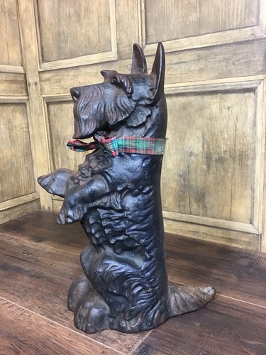 Vintage cast iron scottie dog - vintage,