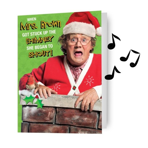 Christmas card mrs brown - card, brown's