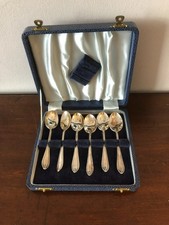 Set of 6 vintage boxed silver
