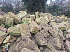 Reclaimed sandstone blocks - reclaimed,