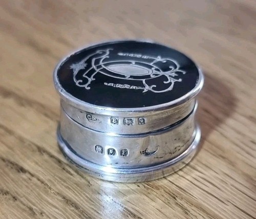 Antique pill box 1920 art - pill,