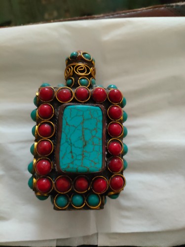 Chinese inlaid bottle tibetan - chinese,