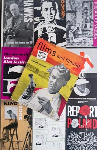 Film programmes 1962 - 9, x