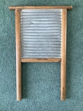Antique Wood & Steel Washboard