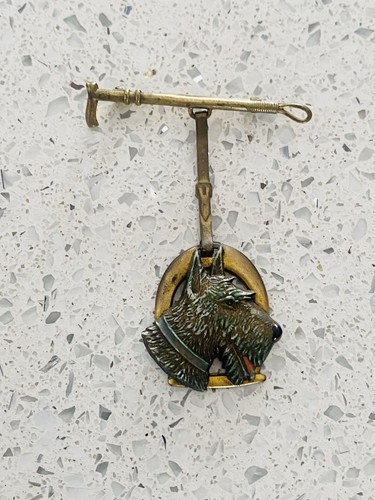 Vintage gold tone brooch pin - vintage,