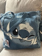 DISNEY STITCH LARGE DENIM TOTE