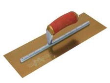 Marshalltown 14" PreWorn PermaShape Finishing Gold S/S Trowel DuraSoft,MPB145GSD
