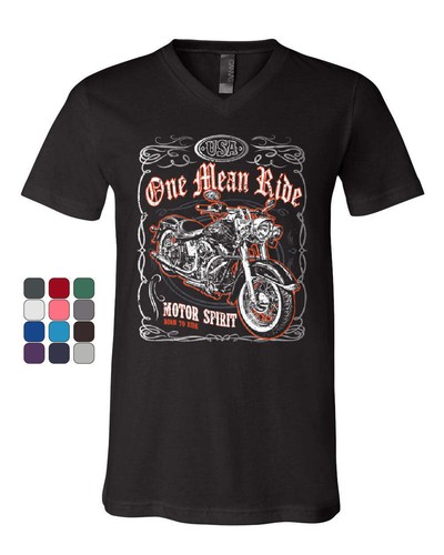 One mean ride neck shirt - one, v-neck