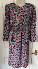 Vintage 1980’s Principles Floral Dress, Size 10-12