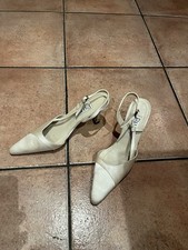 Diane Hassall Satin Shoes Leather Soles Size 4.5. On Worn for one event.