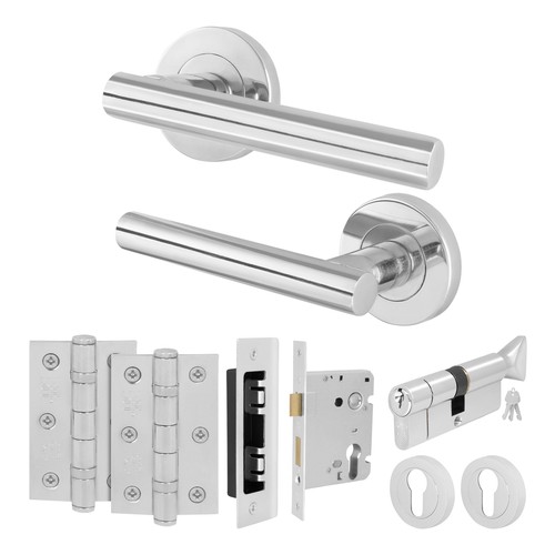 Polished chrome internal door - chrome,