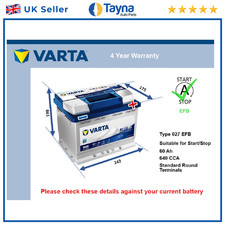 Efb car battery n60 varta - car,