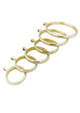solid brass polished rings for