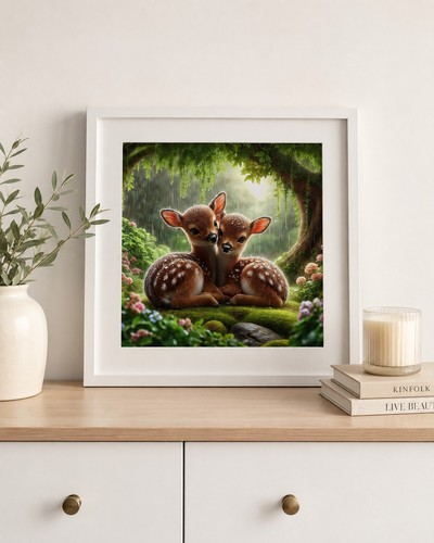 Diamond art painting baby deer - painting,