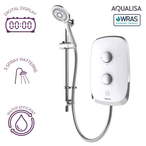5kw white electric - 9.5kw, shower