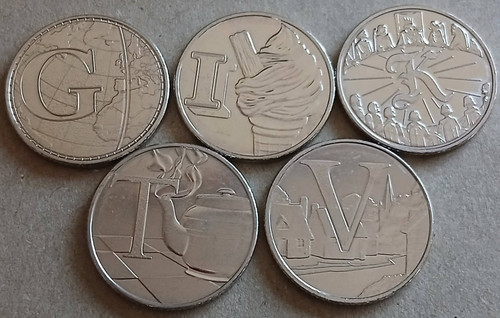 2019 alphabet 10p coins g - 2019,