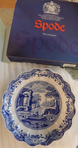 Spode blue italian - blue, fluted
