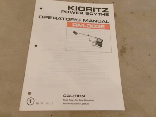 Kioritz power scythe - kioritz,