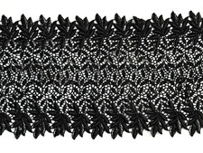 Black ‘Leaves Design’ Wide
