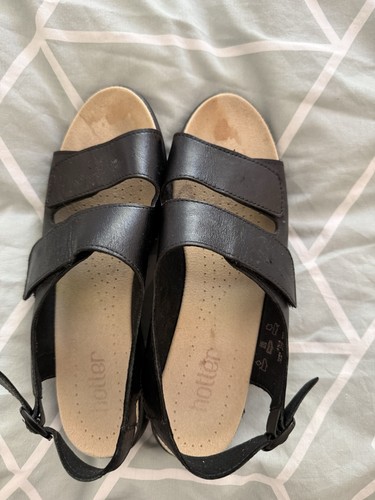 Ladies black hotter sandals - ladies,