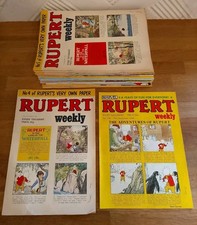 COMICS - Bundle Of X65 Rupert Bear Weekly British Comic Collection 1982-84