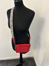 Love Moschino Borsa Shiny Pu Rosso Jacquard Nat Red Crossbody Bag