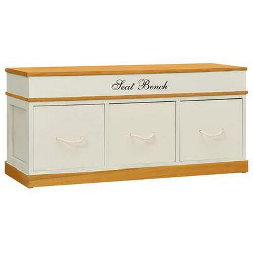 Wooden bench storage cabinet - wooden,