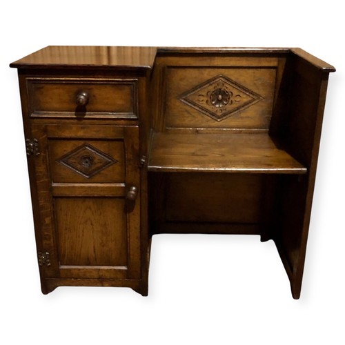 Handsome vintage carved - handsome, oak