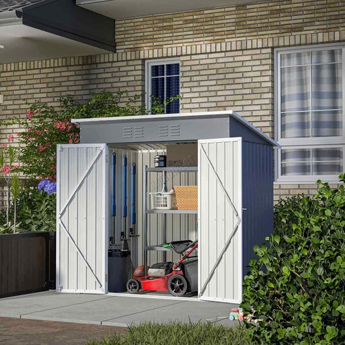 Garden shed pent roof - shed, 4x6ft