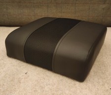 Cubby Box Lid, Land Rover Defender 90 / 110, Black XS style mesh/ Black stitch