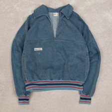 Vintage 70s Union Made Pullover  Jacket X-S Made in Canada Women's Blue 