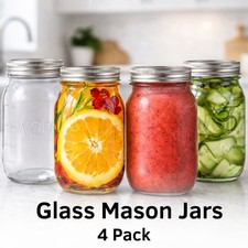 Glass mason jars - glass, &