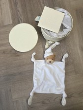 Kaloo Dragee Bear Baby Comforter Blankie White Hat Embroidered soft toy