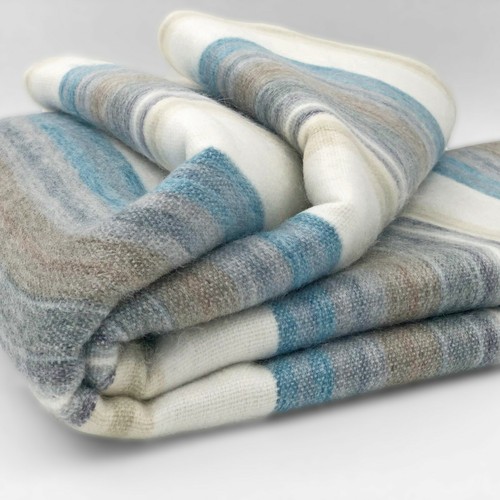 Soft warm striped alpaca - soft,