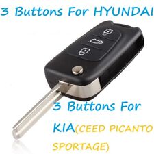 3 Button Remote Key Fob Case For Kia Ceed Picanto Sportage Hyundai I20 I30 IX35