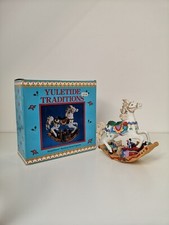 Carousel Rocking Horse Figurine Christmas Yuletide Traditions Russ Berrie 