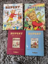 Four assorted vintage rupert - assorted,