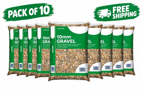 10mm pea gravel 250kg bulk - 10mm, bag