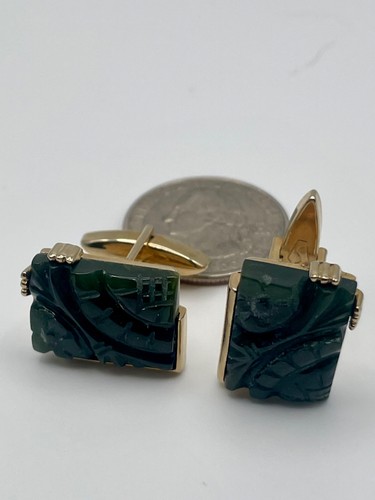 Vintage swank carved - vintage, green