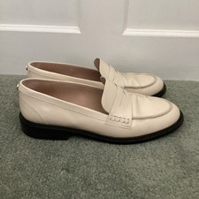 Ladies Russell & Bromley Penelope Ice Penny Loafers, UK Size 7, EU 40, Good Con