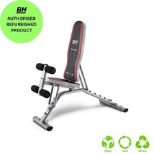 Weight Lifting Bench Utility Adjustable Seat Foam Roller Heavy Duty BH FITNESS