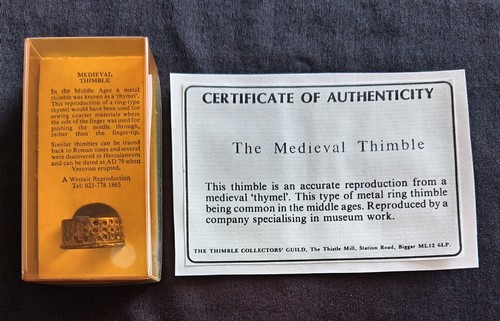 The medieval thimble with - the,