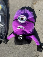 Purple Minion mascot Costume